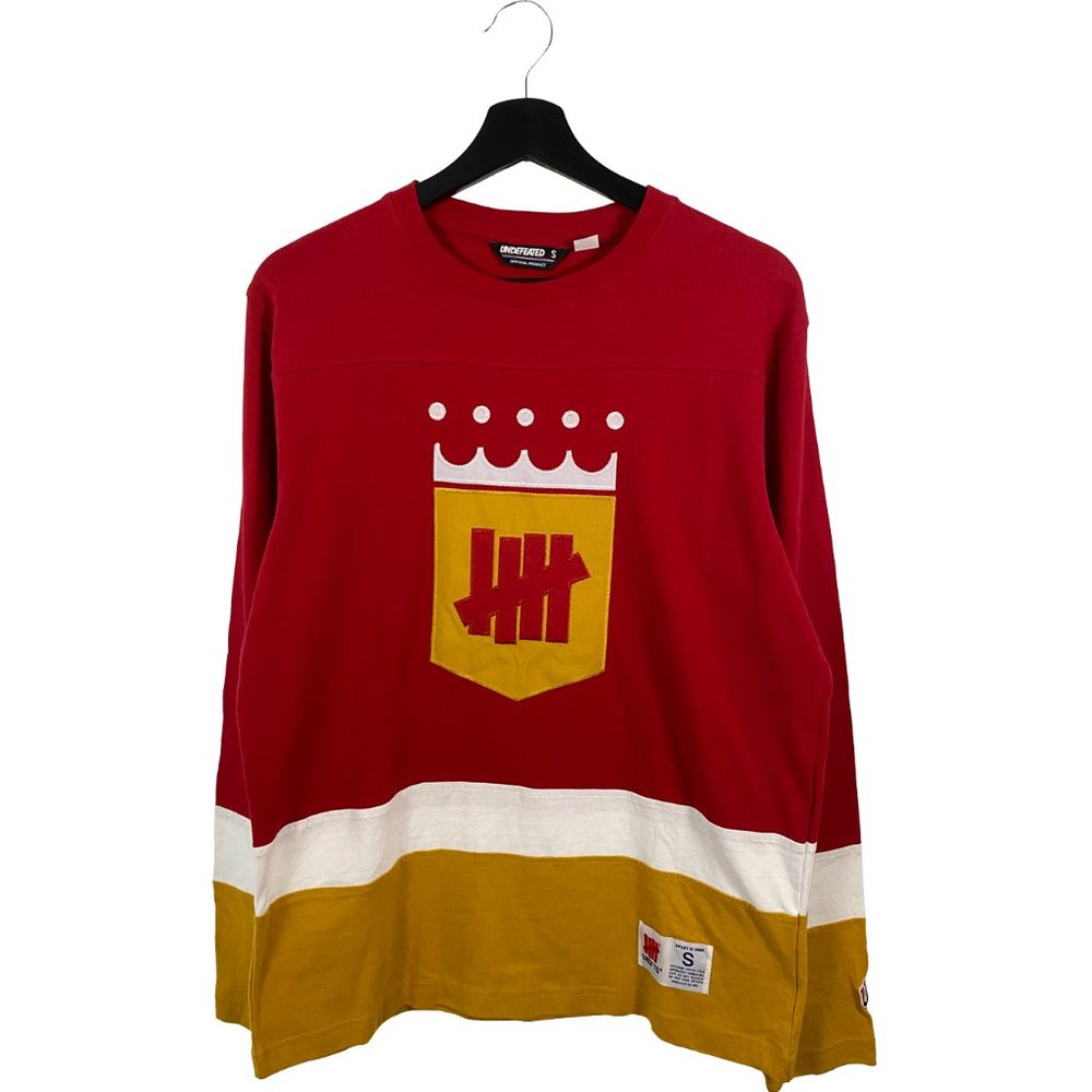 Undefeated Hockey Jersey Style Longsleeve Sweater